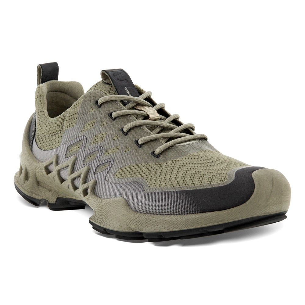 Tenis De Montaña Hombre - ECCO Biom Aex Bajos Two-Tone - Verde Oliva - QWG438769